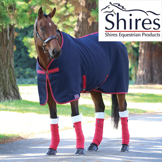 Shires Tempest Original Jersey Cooler Rug - Navy/Red