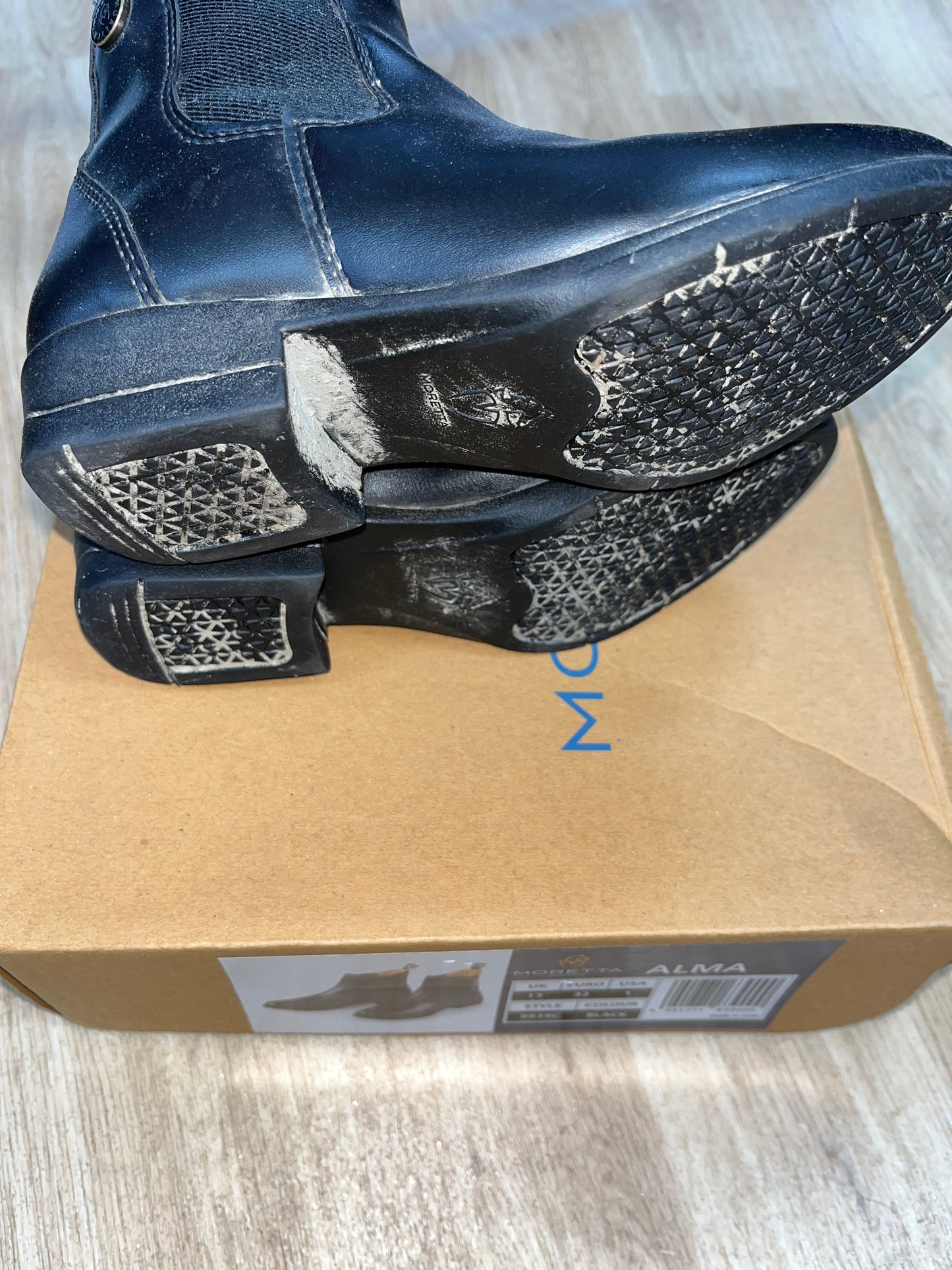 Moretta Alma Jodphur Boots Black Size 13