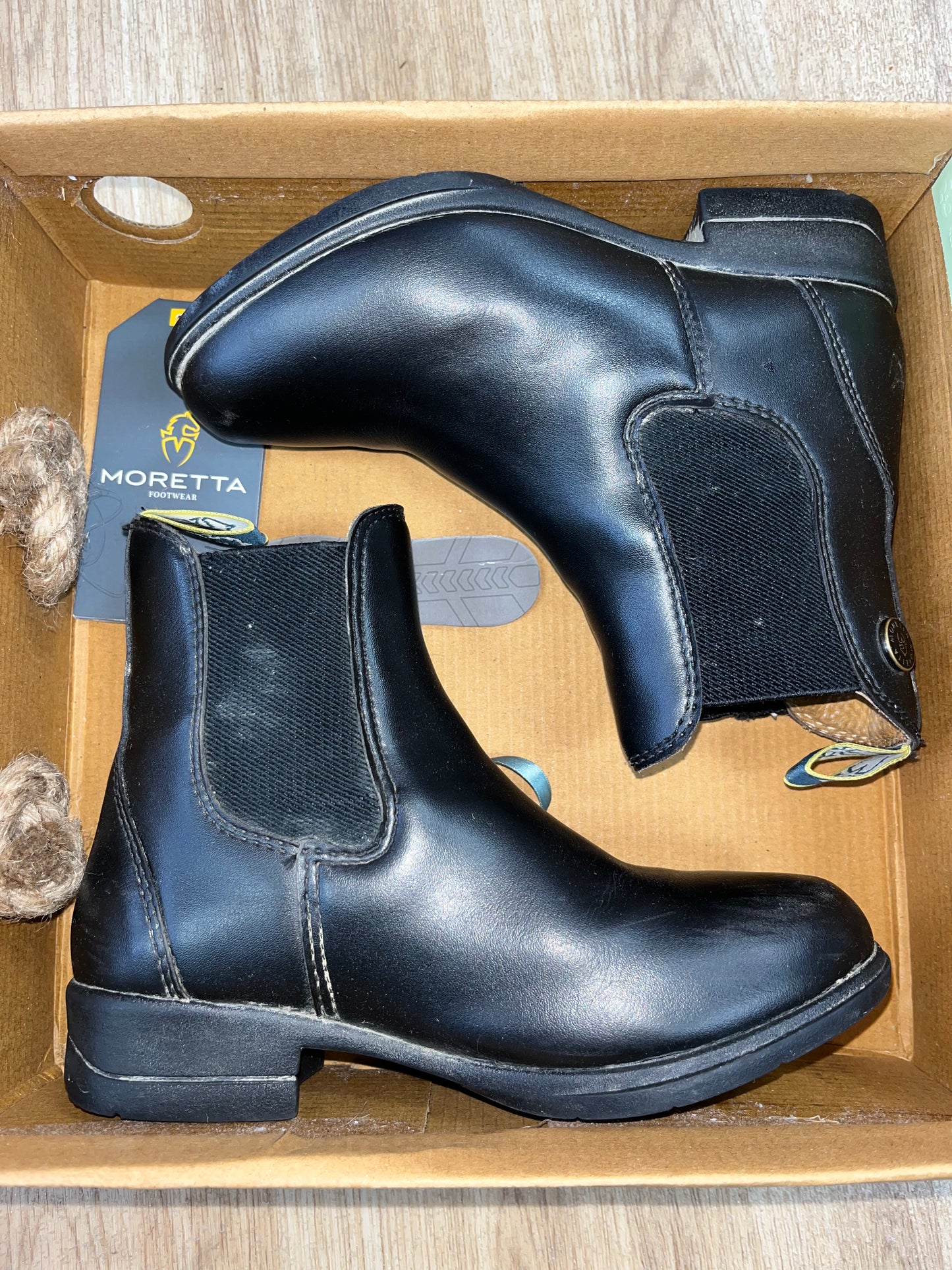 Moretta Alma Jodphur Boots Black Size 13