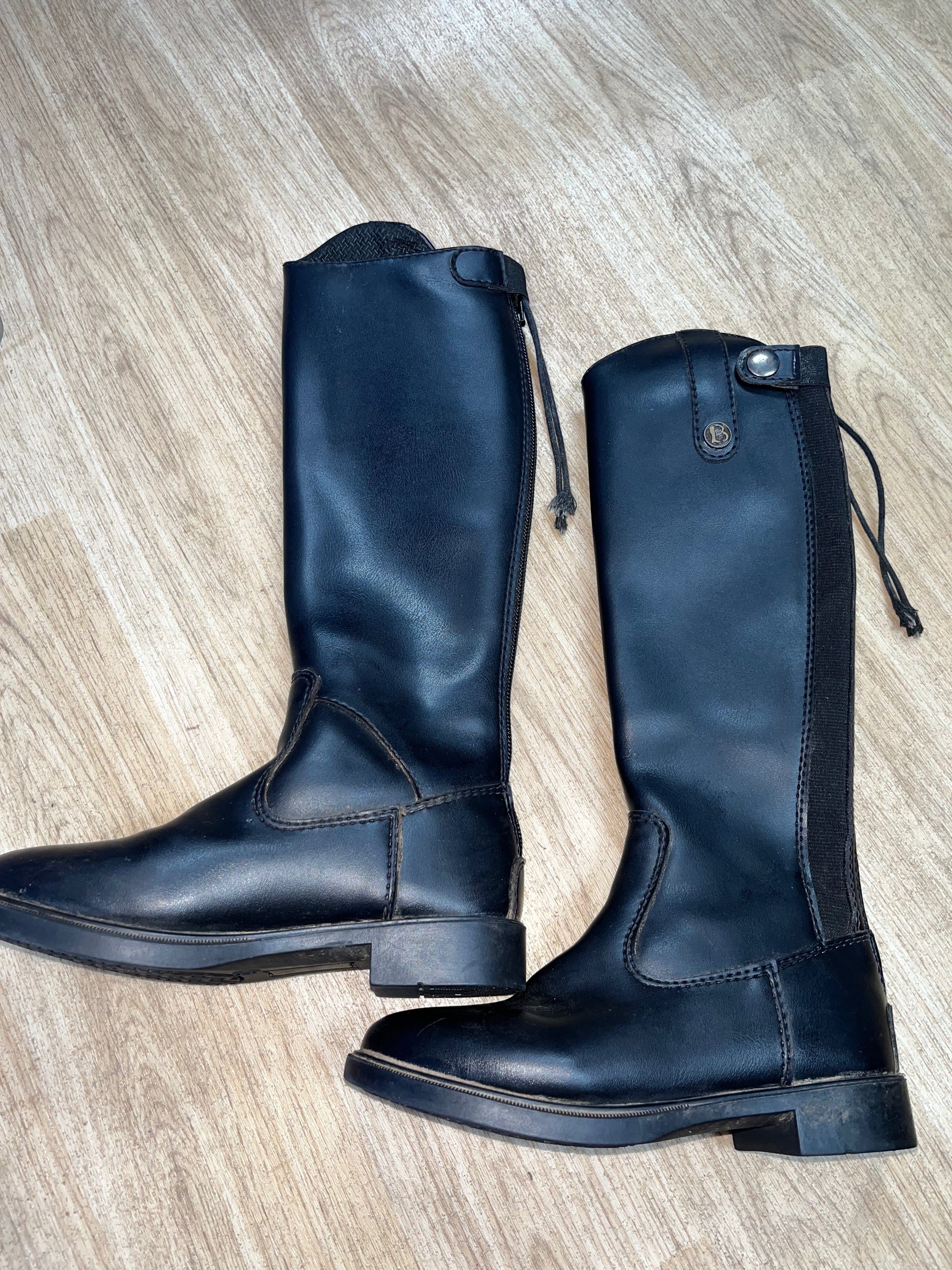 Brogini Children’s Long Riding Boots Size 30 Black