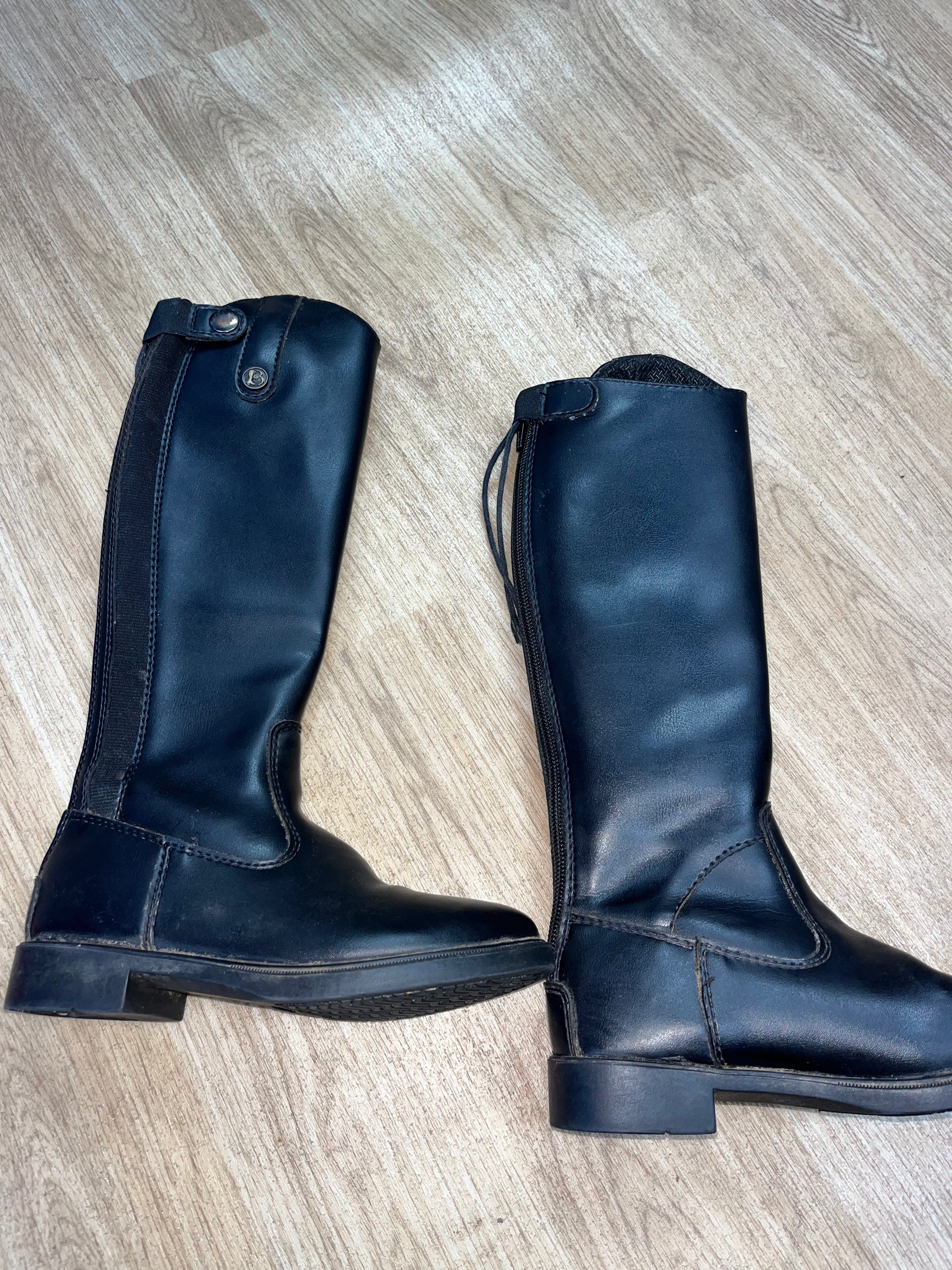 Brogini Children’s Long Riding Boots Size 30 Black