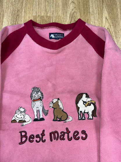 Dublin Cuddly Ponies Fleece Jumper Size 10 Years