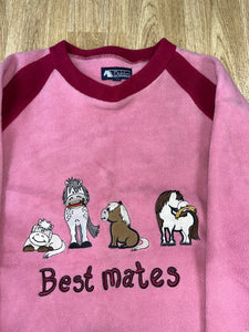 Dublin Cuddly Ponies Fleece Jumper Size 10 Years