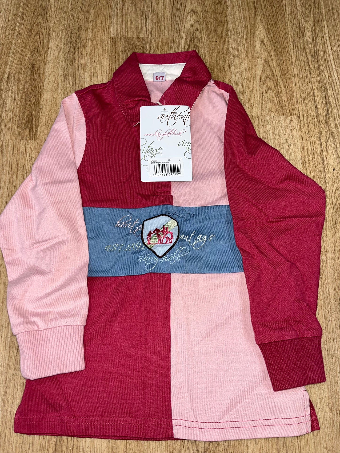 Harry Hall Children’s Kings Rugby Shirt Size 6 / 7 Years