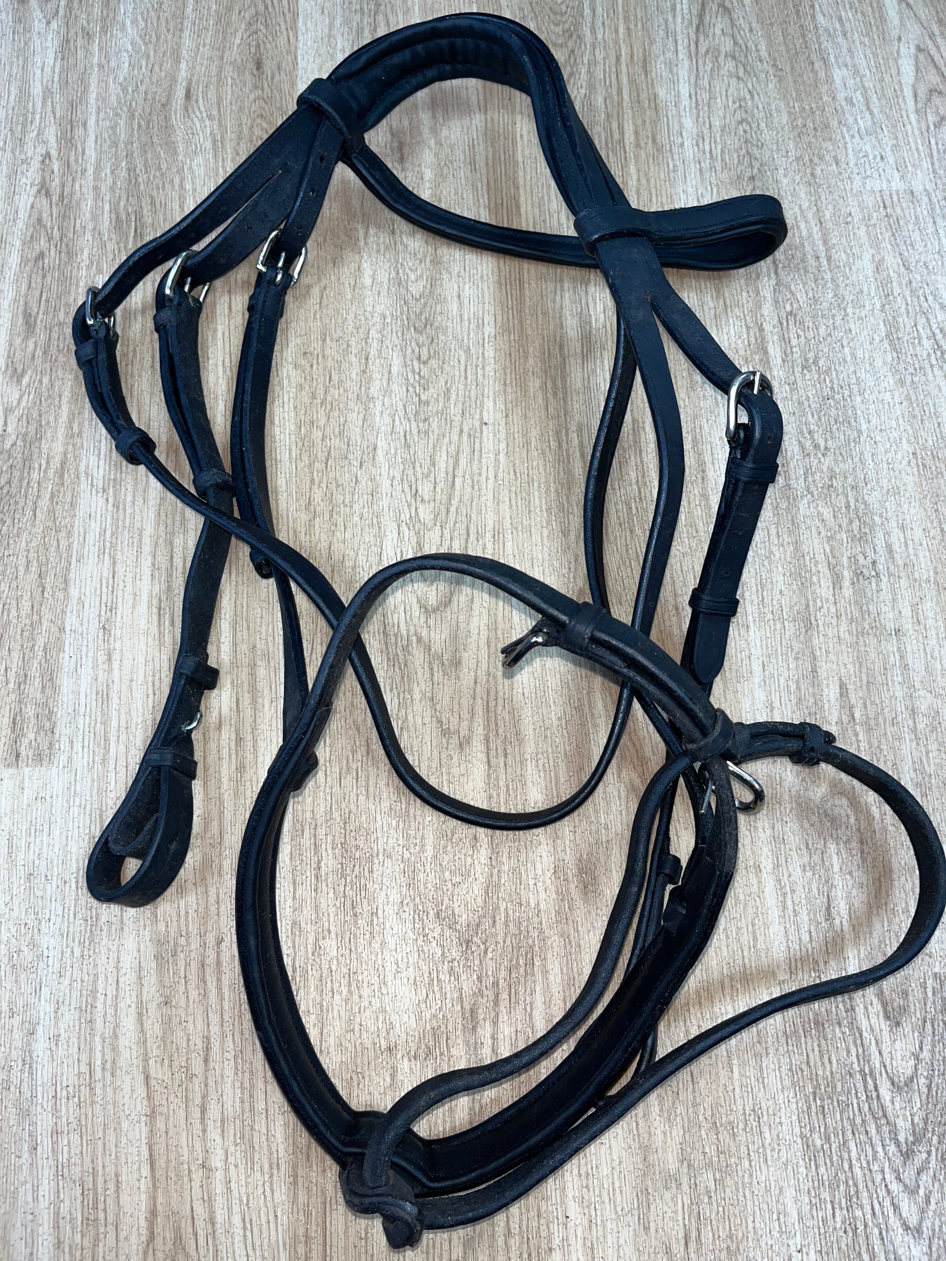 Whitaker Flash Bridle Full Black #16