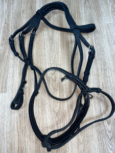 Whitaker Flash Bridle Full Black #16