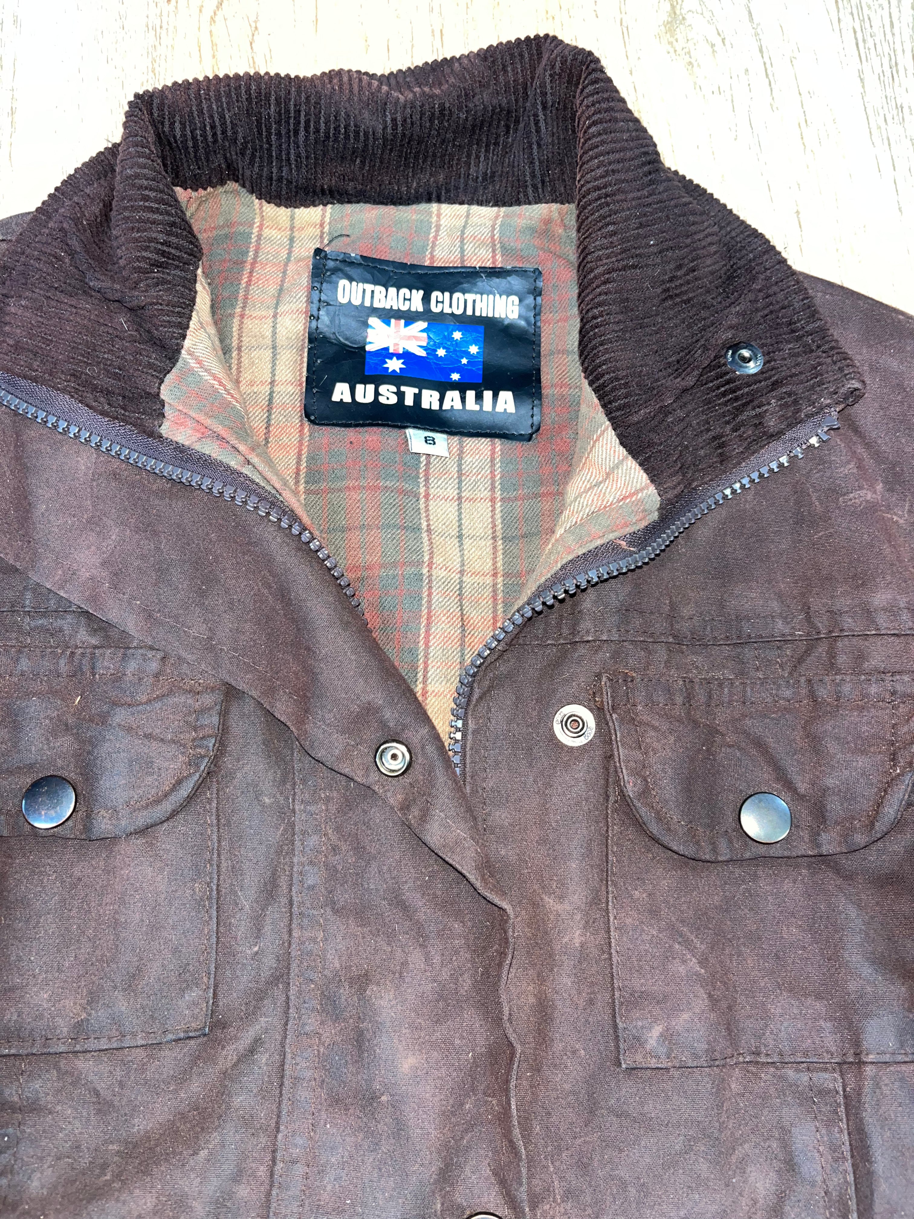 Outback Wax Jacket Ladies Size 8