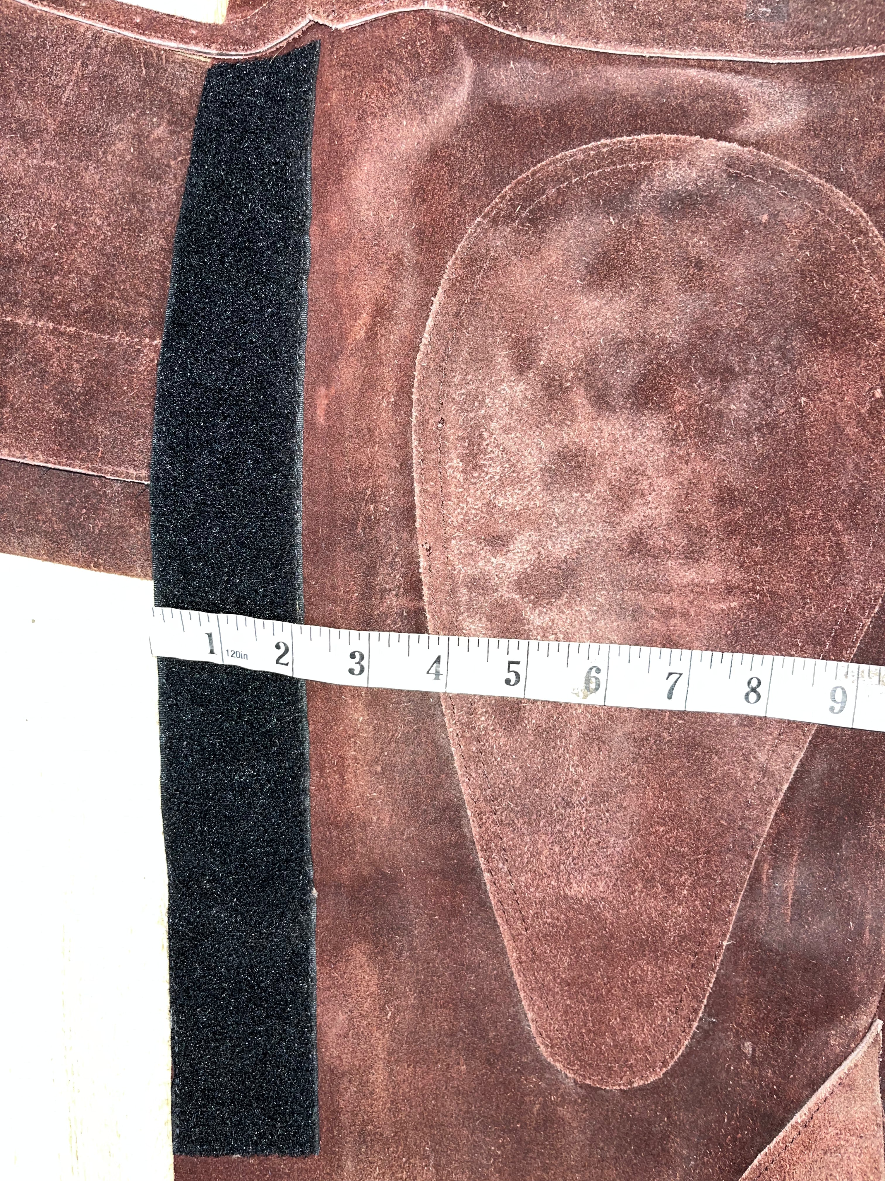Suede Large Chaps Width 16” Length 18”