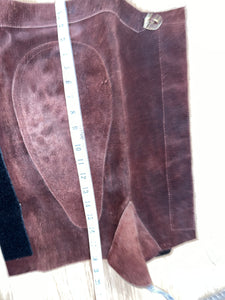 Suede Large Chaps Width 16” Length 18”