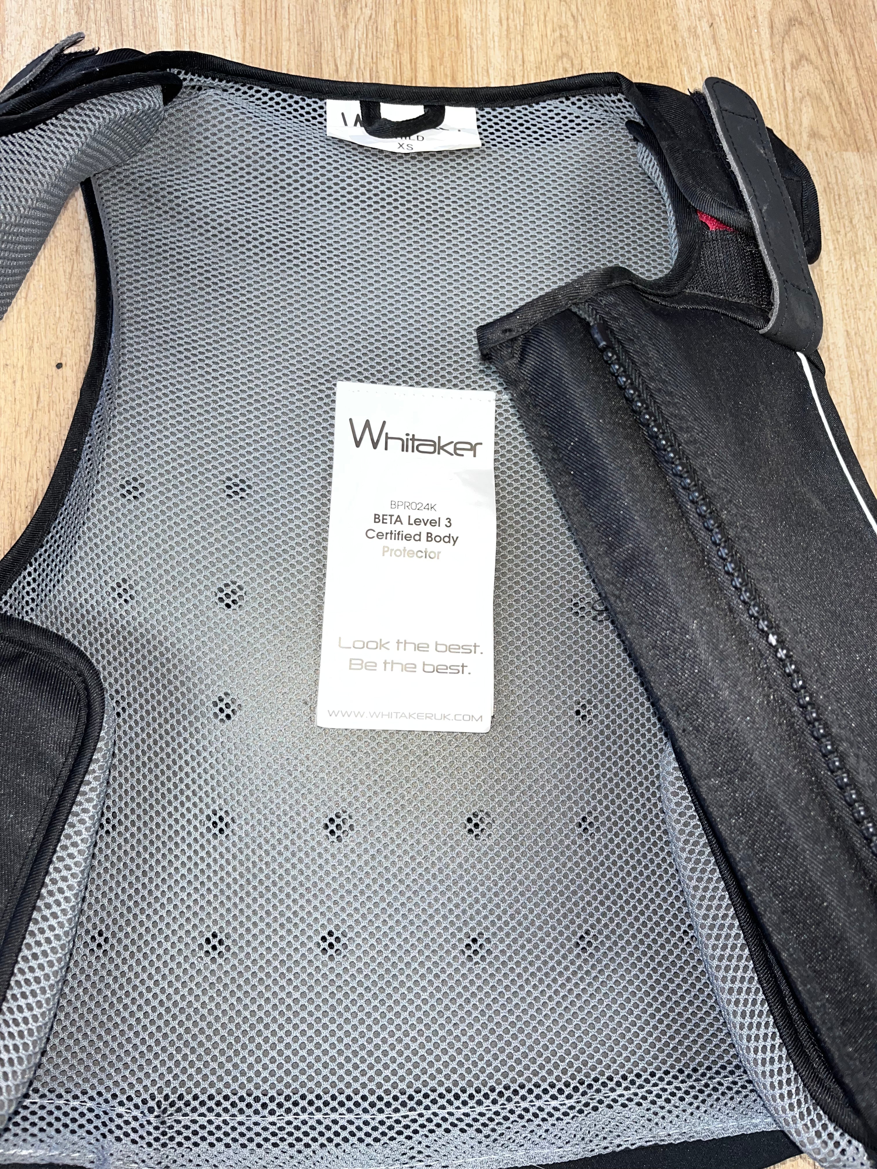 Whitaker 2018 Level 3 Body Protector Children’s X Small