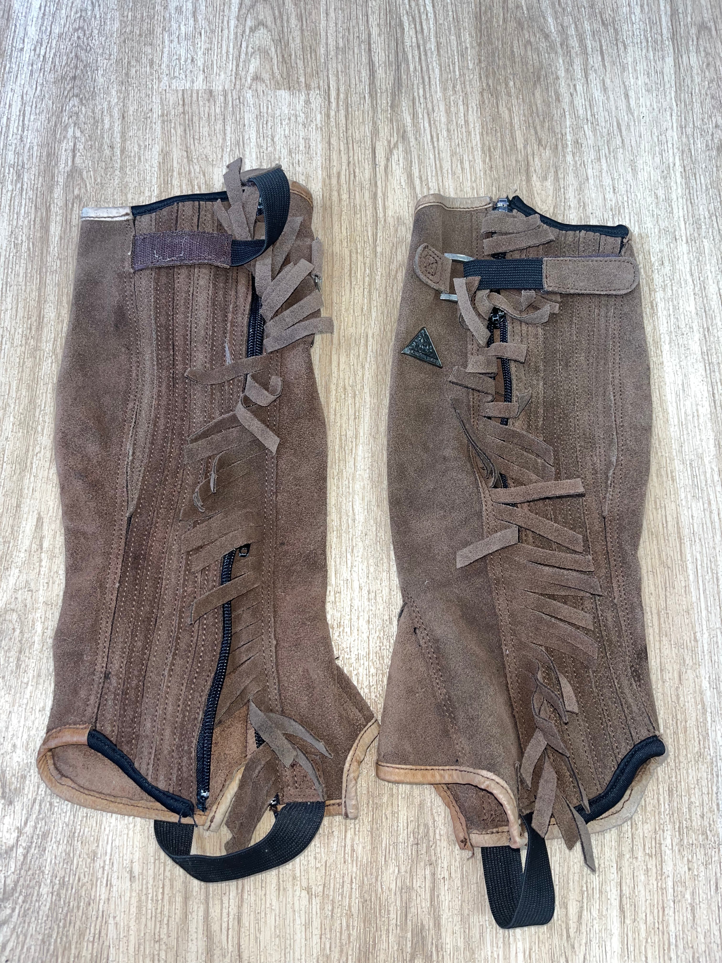 Mountain Horse Suede Chaps Junior Large
