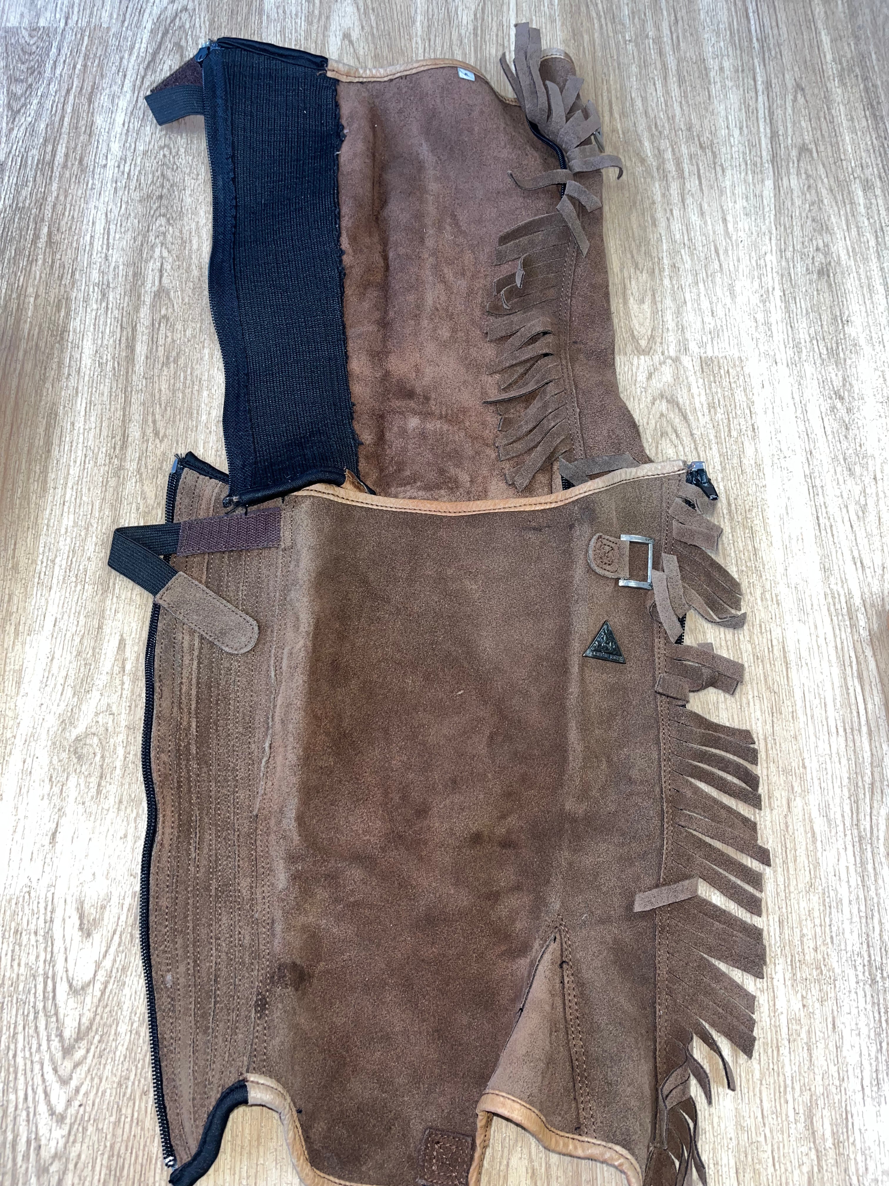 Mountain Horse Suede Chaps Junior Large