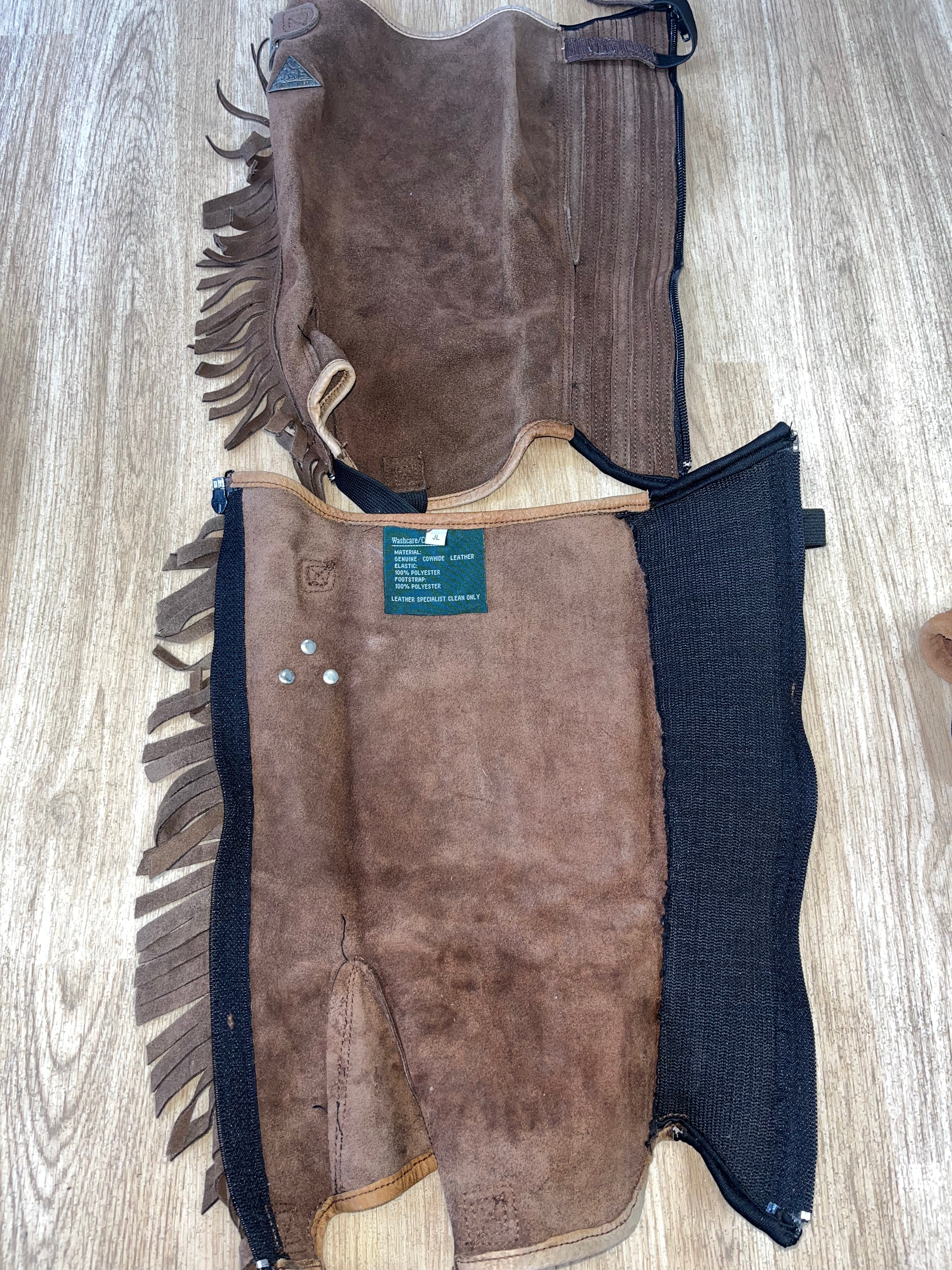 Mountain Horse Suede Chaps Junior Large
