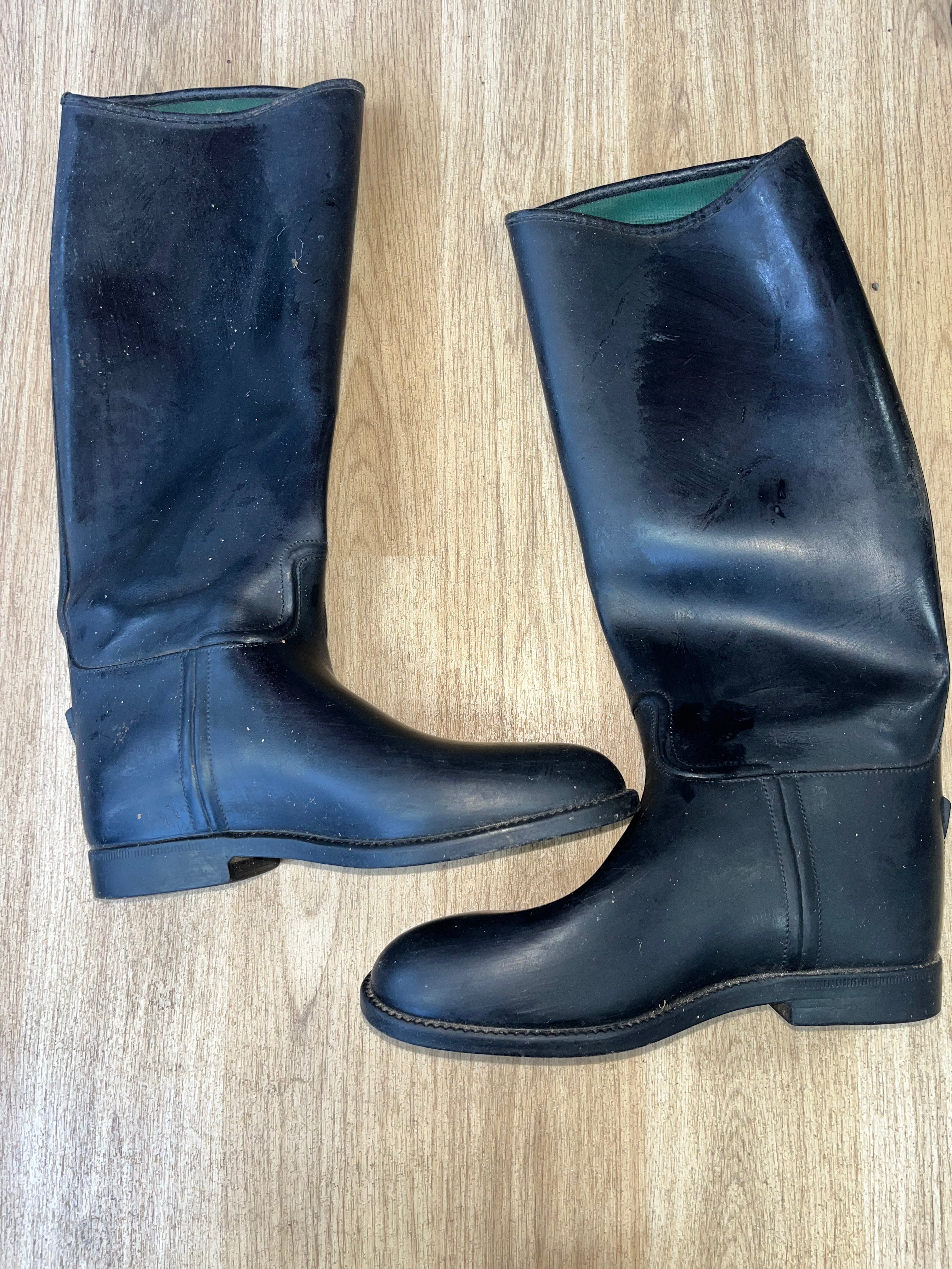 Aigle Long Rubber Riding Boots Size 37