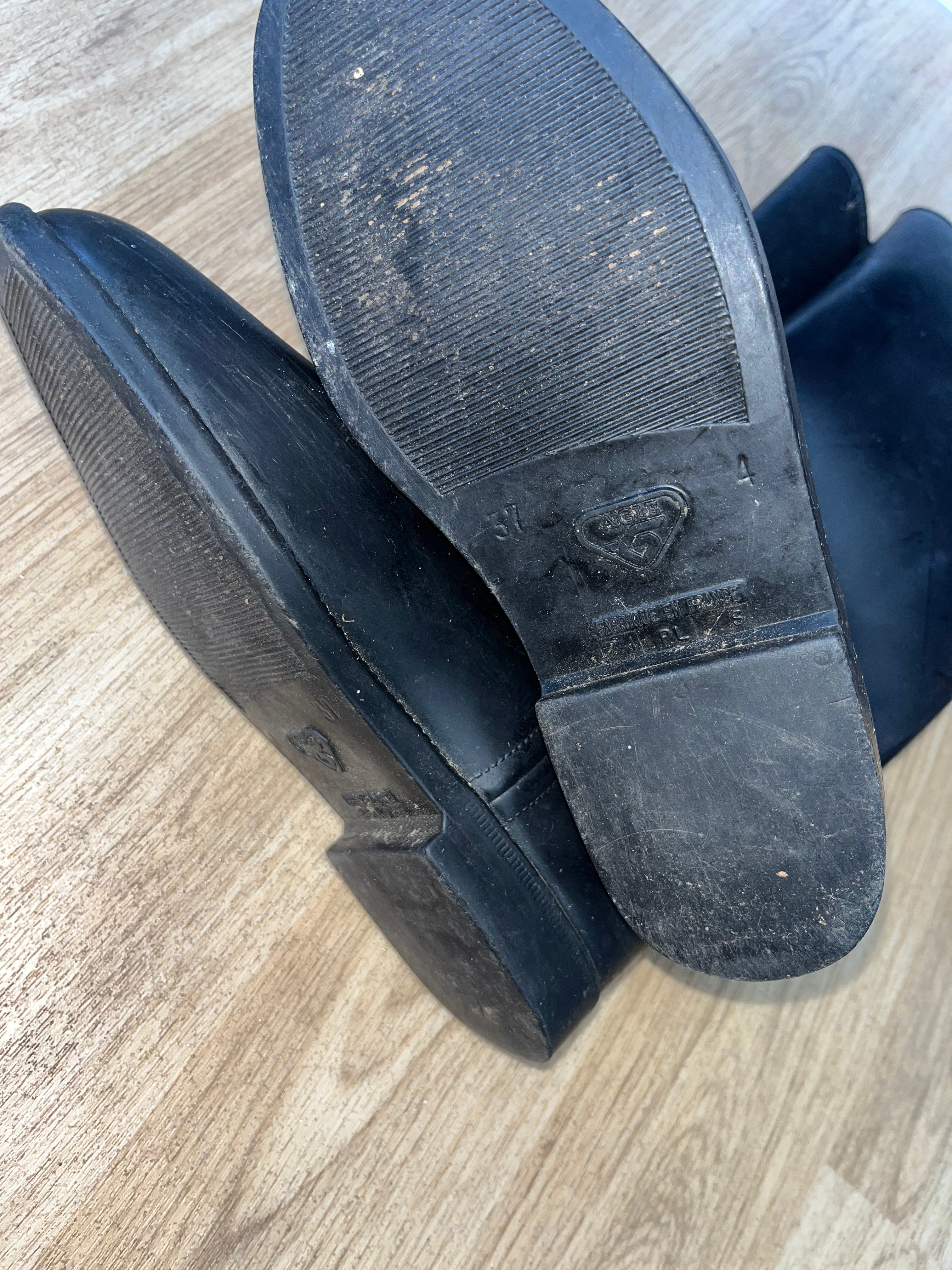 Aigle Long Rubber Riding Boots Size 37