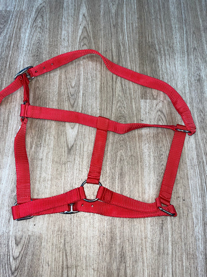 Red Nylon Headcollar Size Full