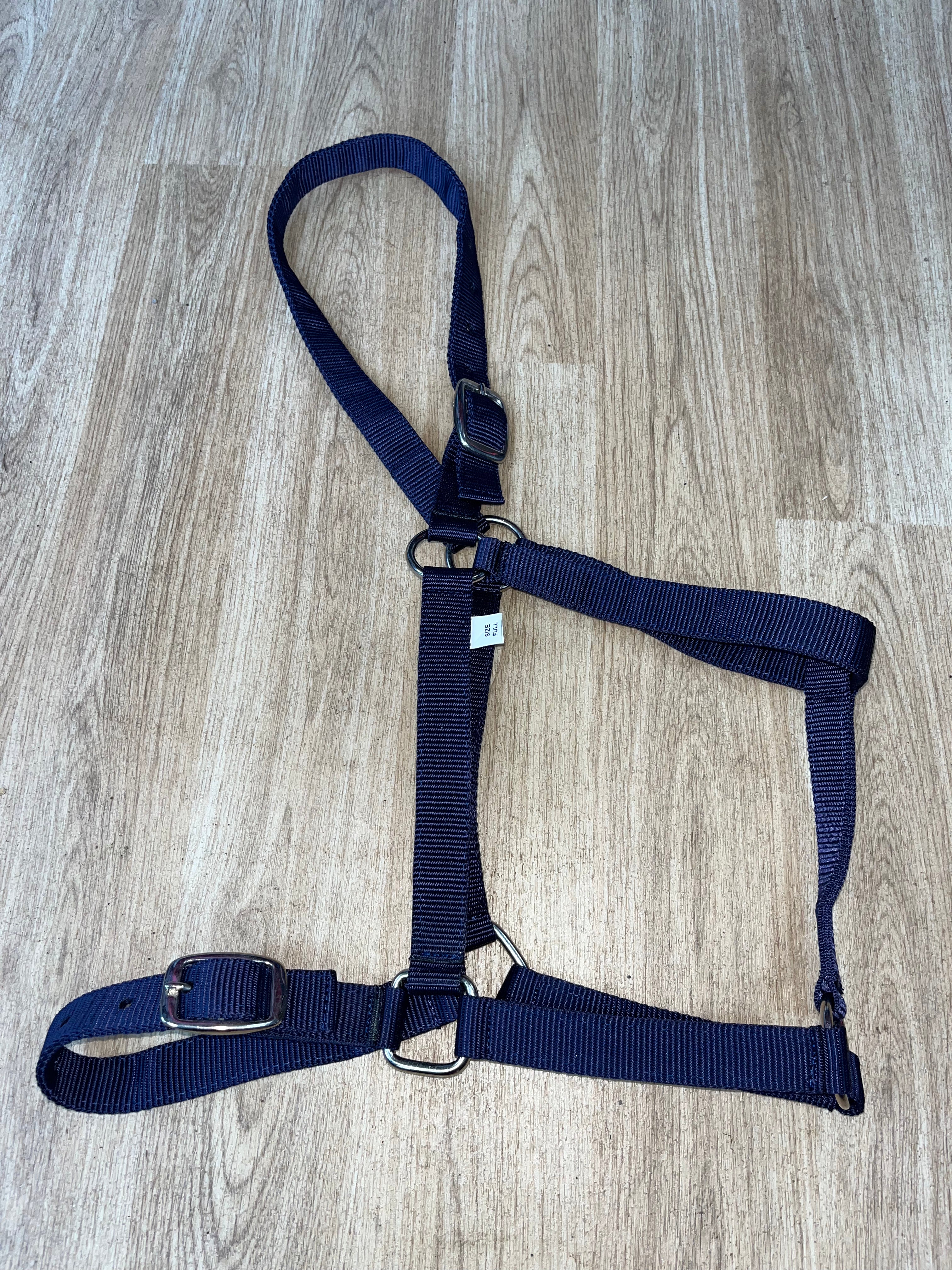Navy Nylon Headcollars Size Full