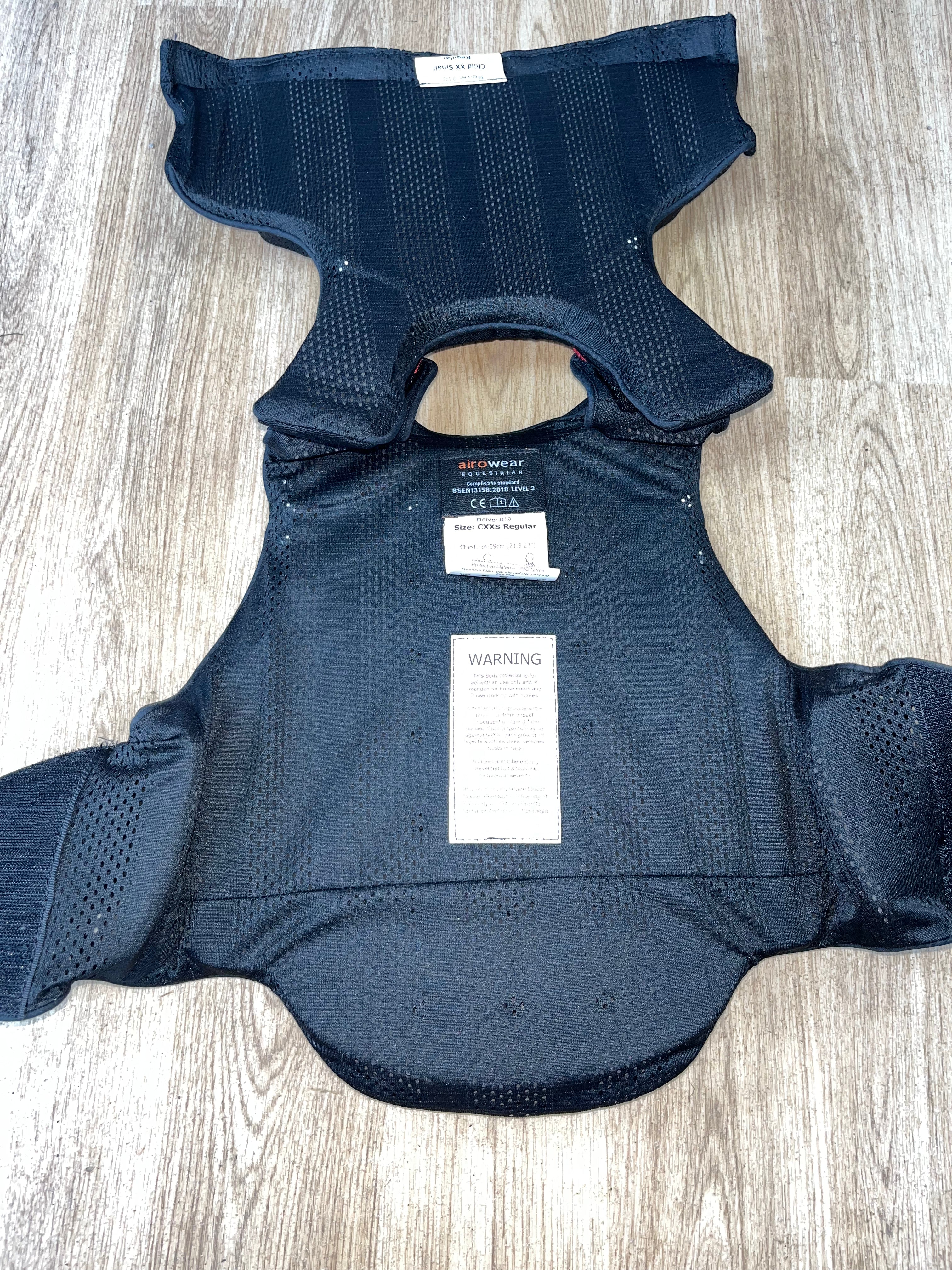 Airowear Children’s Body Protector 2018 Level 3 Size XXSmall Regular
