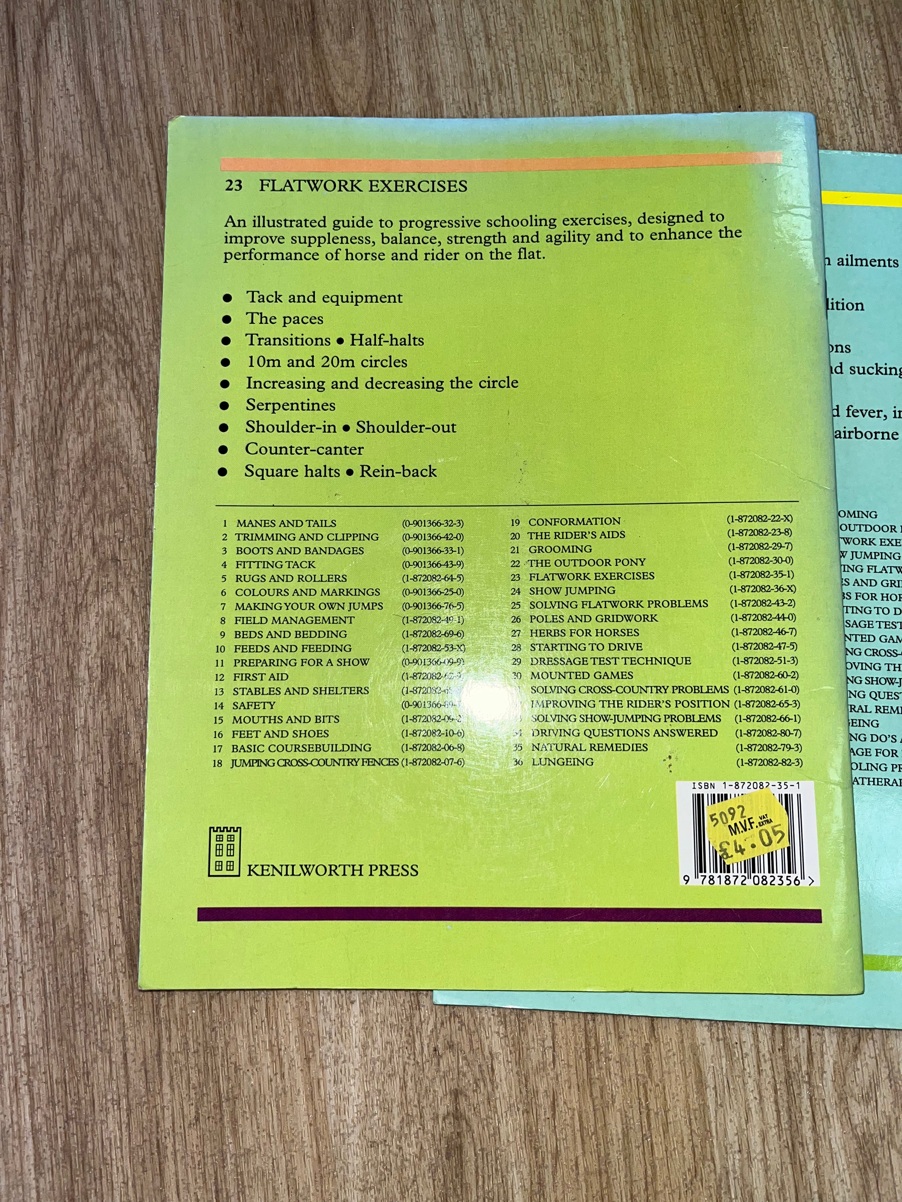 Book Bundle Aromatherapy For Horses/ Flatwork Exercises/ Feeds And Feeding