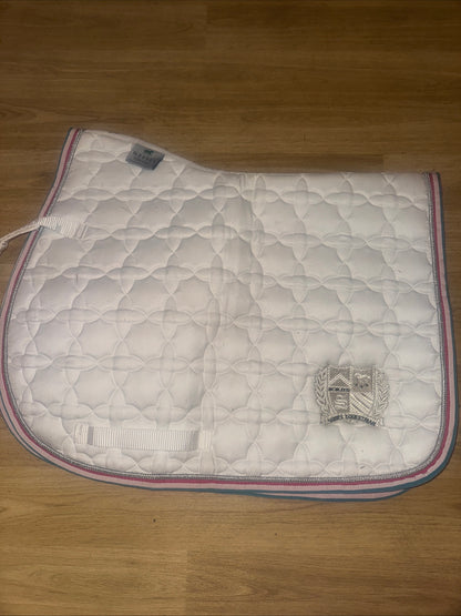 Shires Wessex Cob/Full White Saddle Pad
