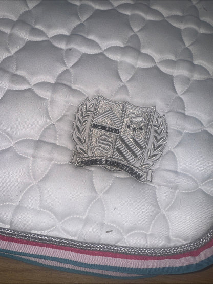 Shires Wessex Cob/Full White Saddle Pad