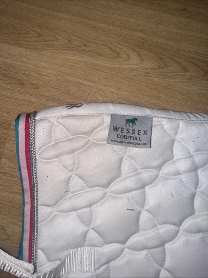 Shires Wessex Cob/Full White Saddle Pad
