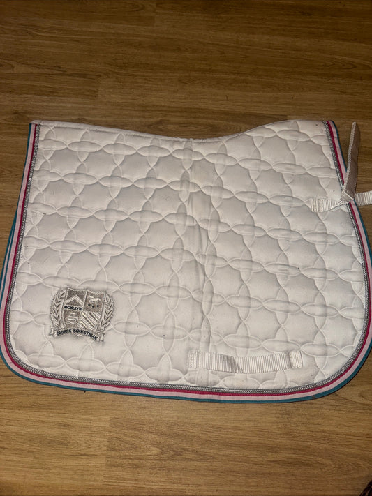 Shires Wessex Cob/Full White Saddle Pad