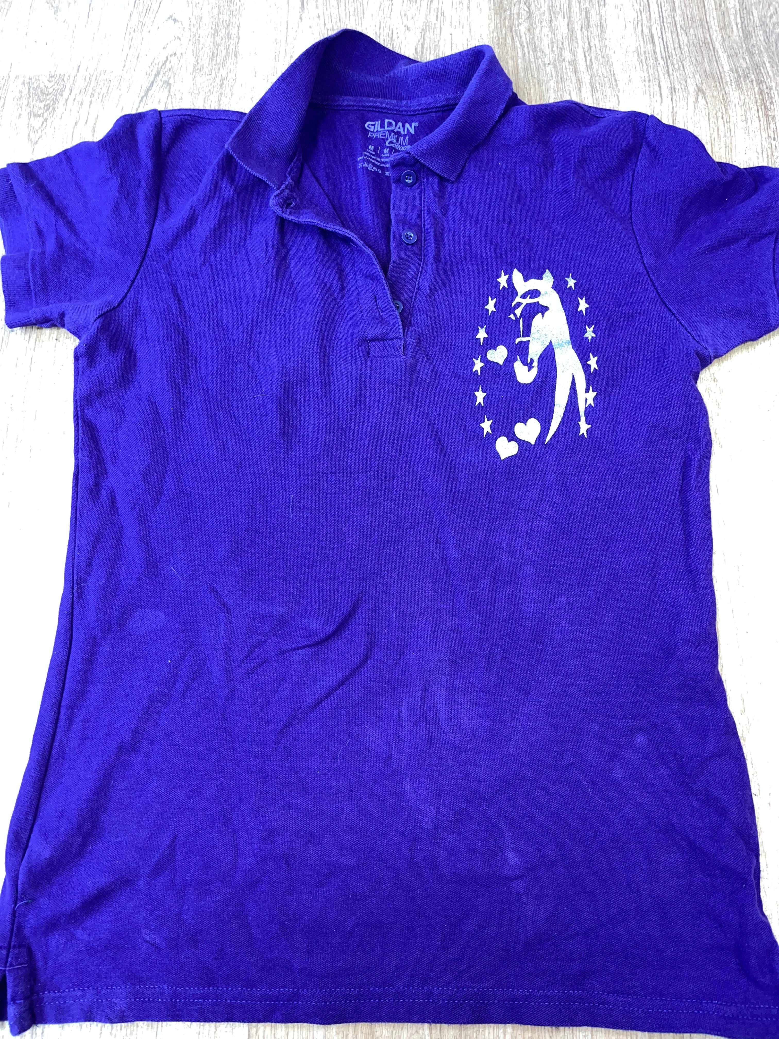 Gildan Ladies Polo Shirt Size Medium