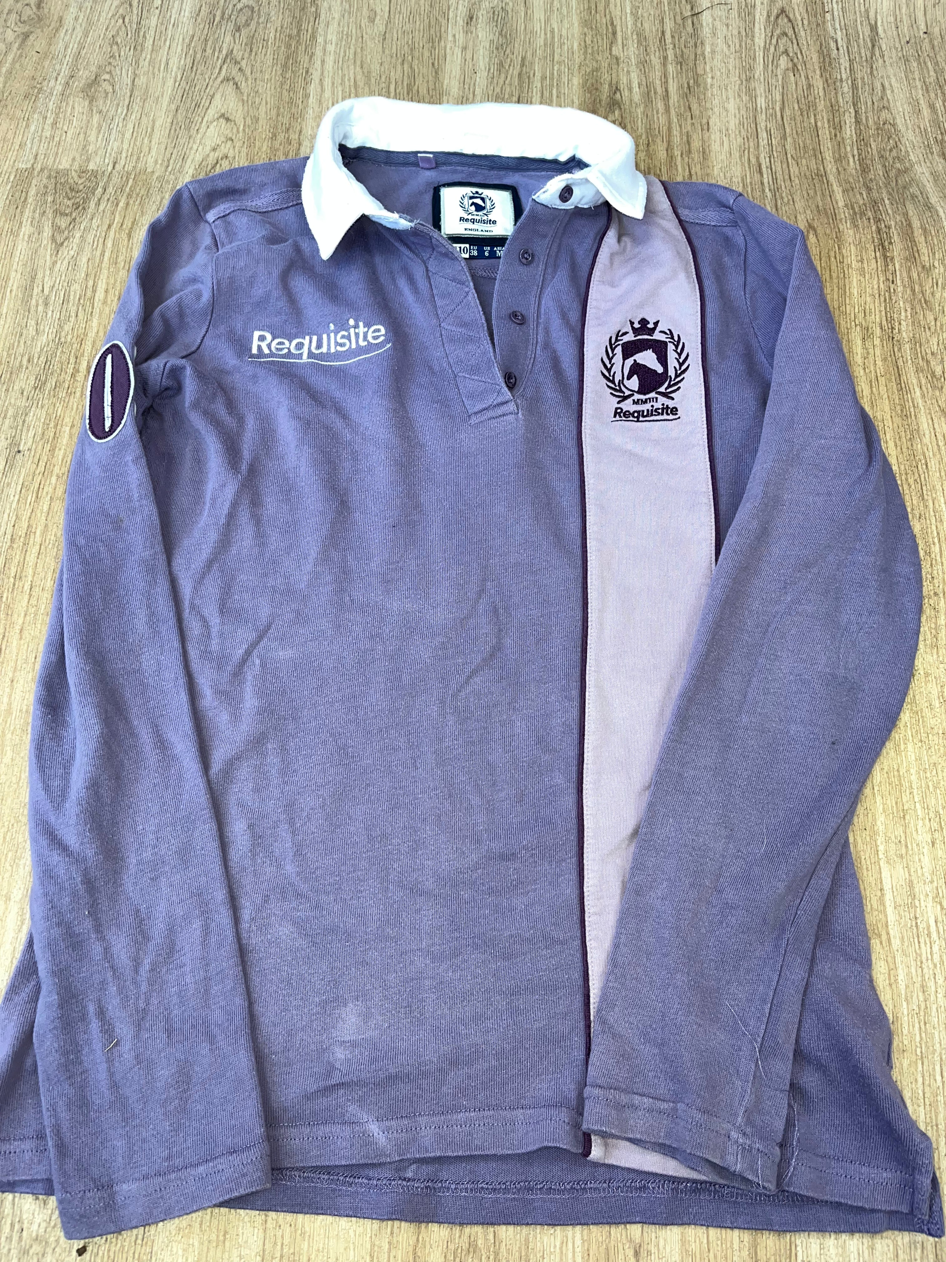 Requisite Ladies Long Sleeved Polo Shirt Size 10