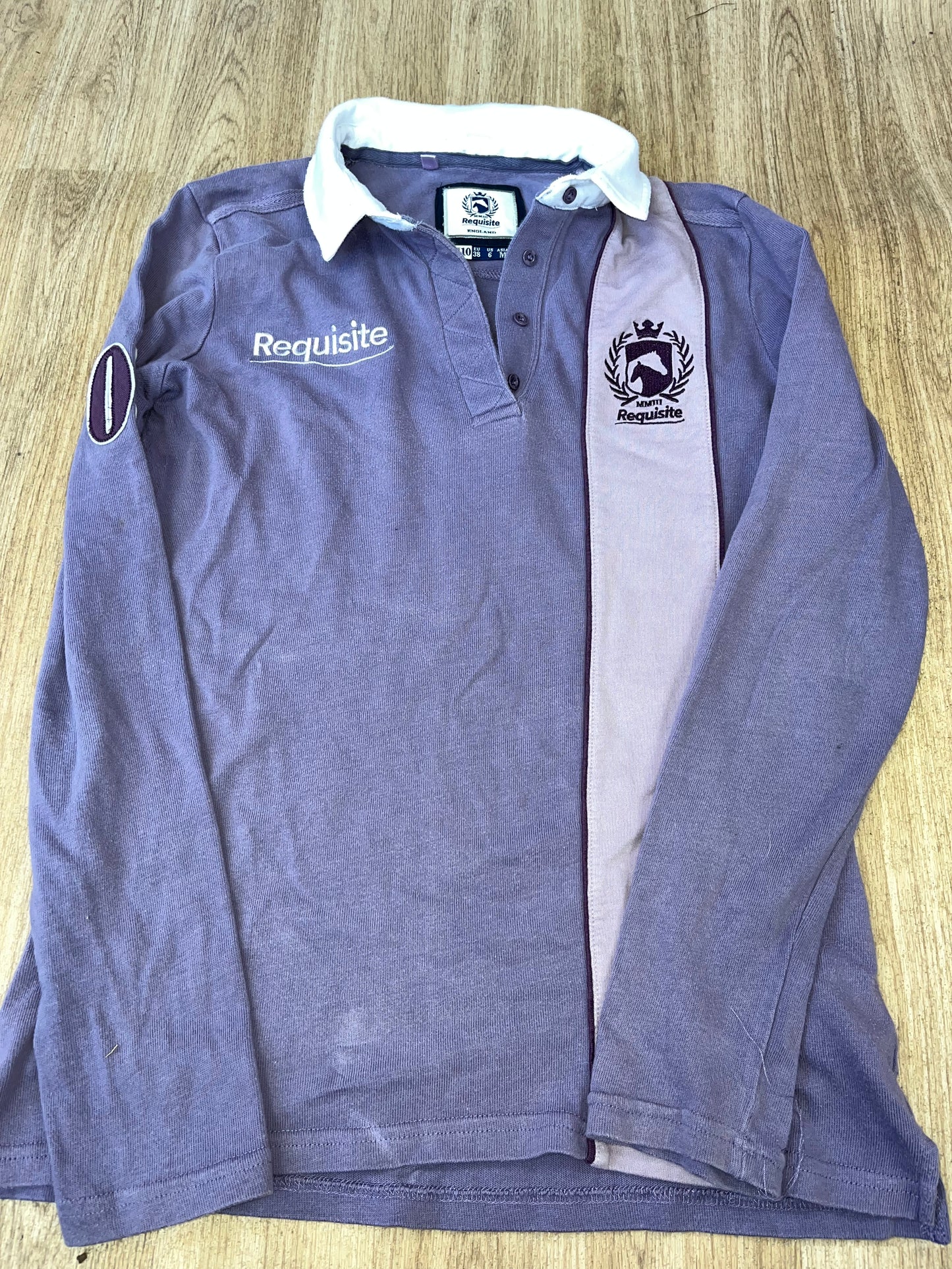 Requisite Ladies Long Sleeved Polo Shirt Size 10