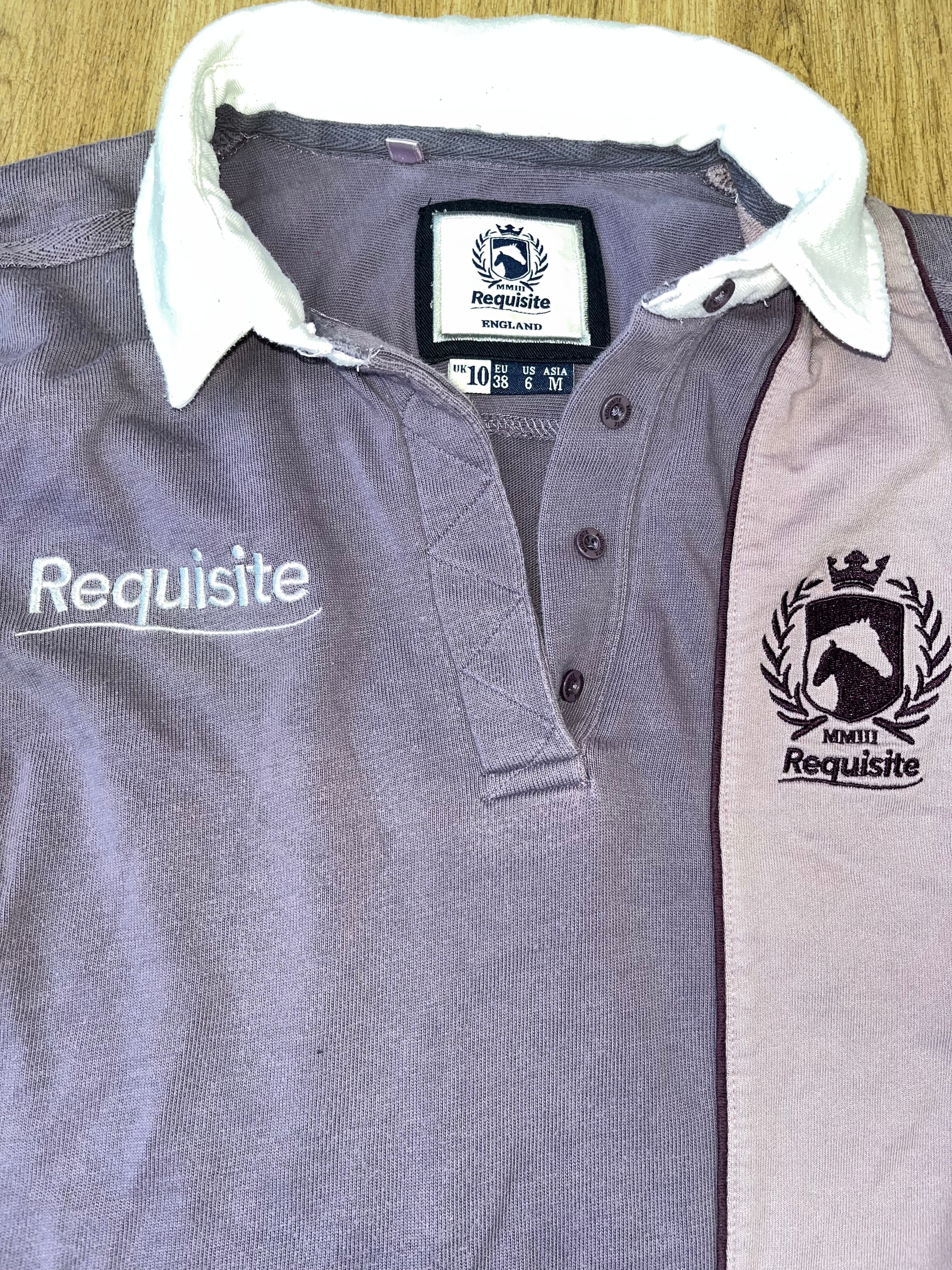 Requisite Ladies Long Sleeved Polo Shirt Size 10