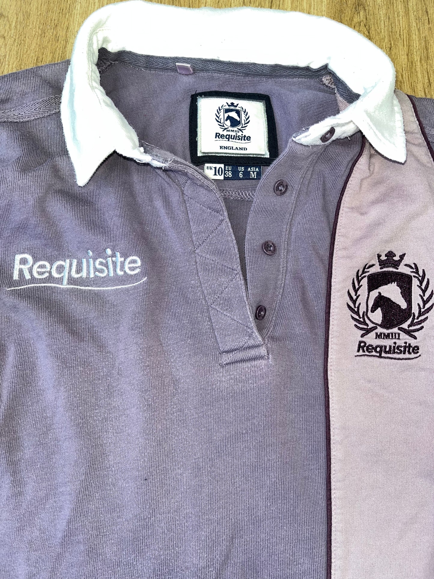 Requisite Ladies Long Sleeved Polo Shirt Size 10