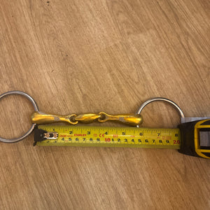 5.5” Gold Coloured Lozenge Loose Ring Snaffle