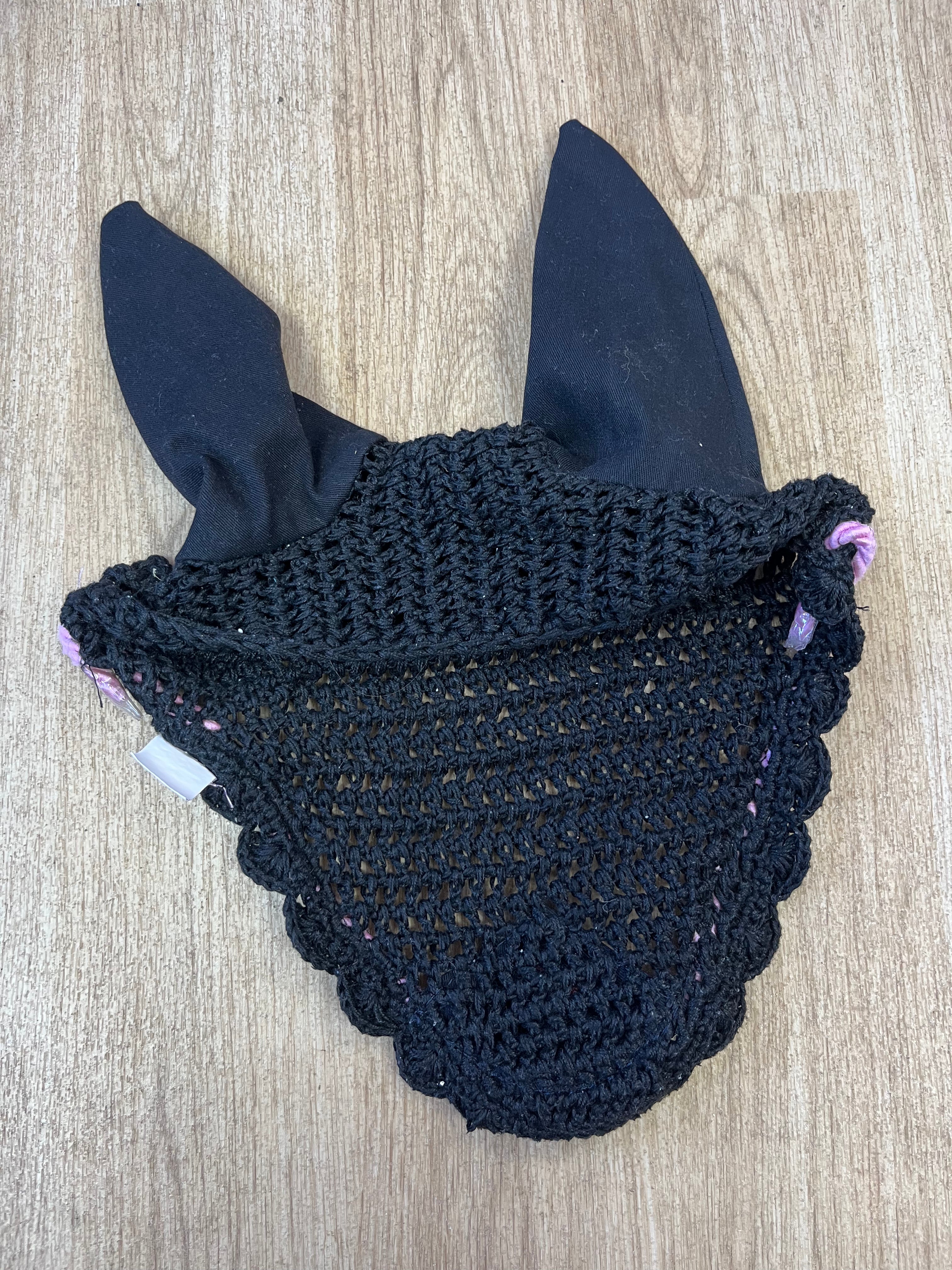 Black / Light Pink Trim Ears Full