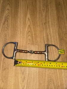 Copper Roller D Ring Snaffle 5”