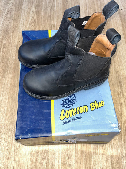 Loveson Blue Hanover Adult Jodphur Boots Black Size 7