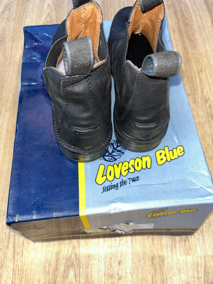 Loveson Blue Hanover Adult Jodphur Boots Black Size 7