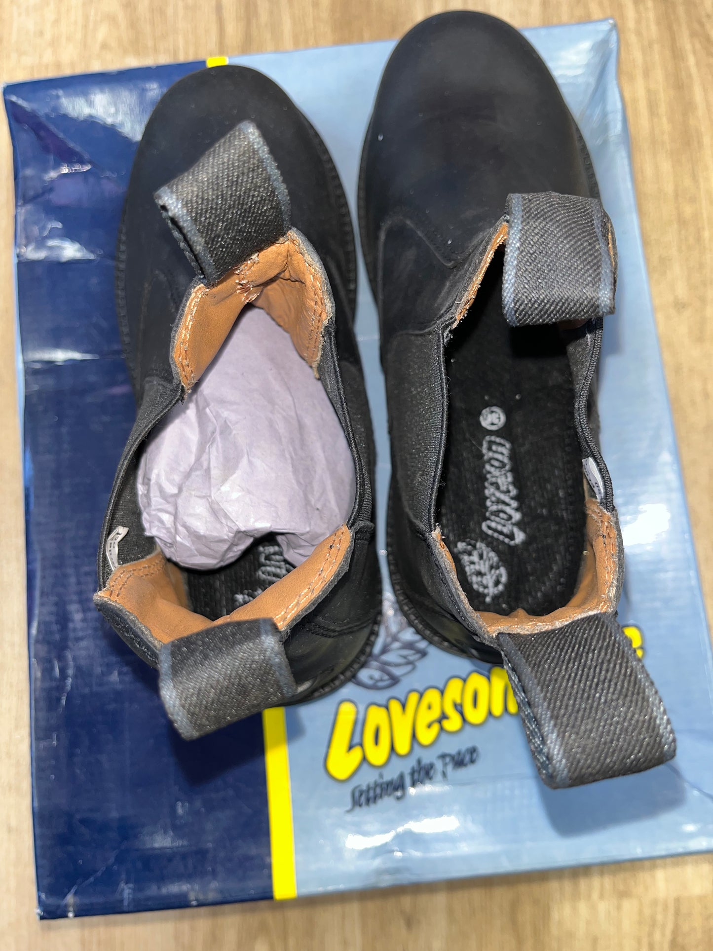 Loveson Blue Hanover Adult Jodphur Boots Black Size 7