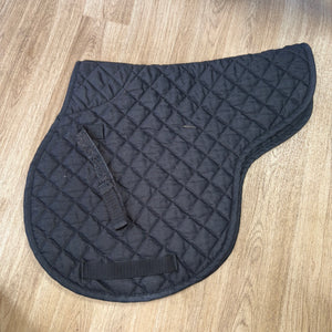 Black Quilted Numnah Pony