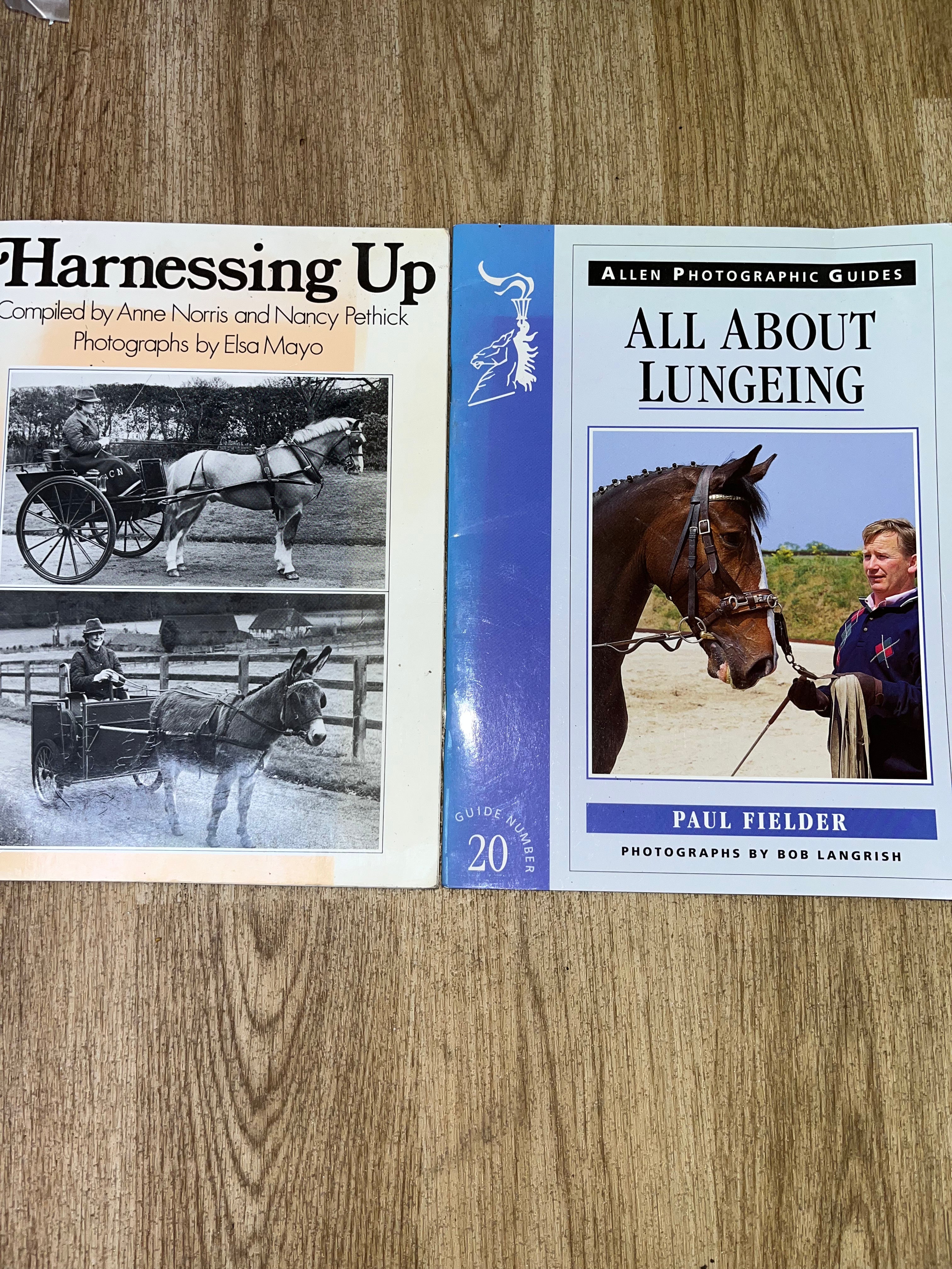 Bundle Of Books All About Lungeing / Harnessing Up Books