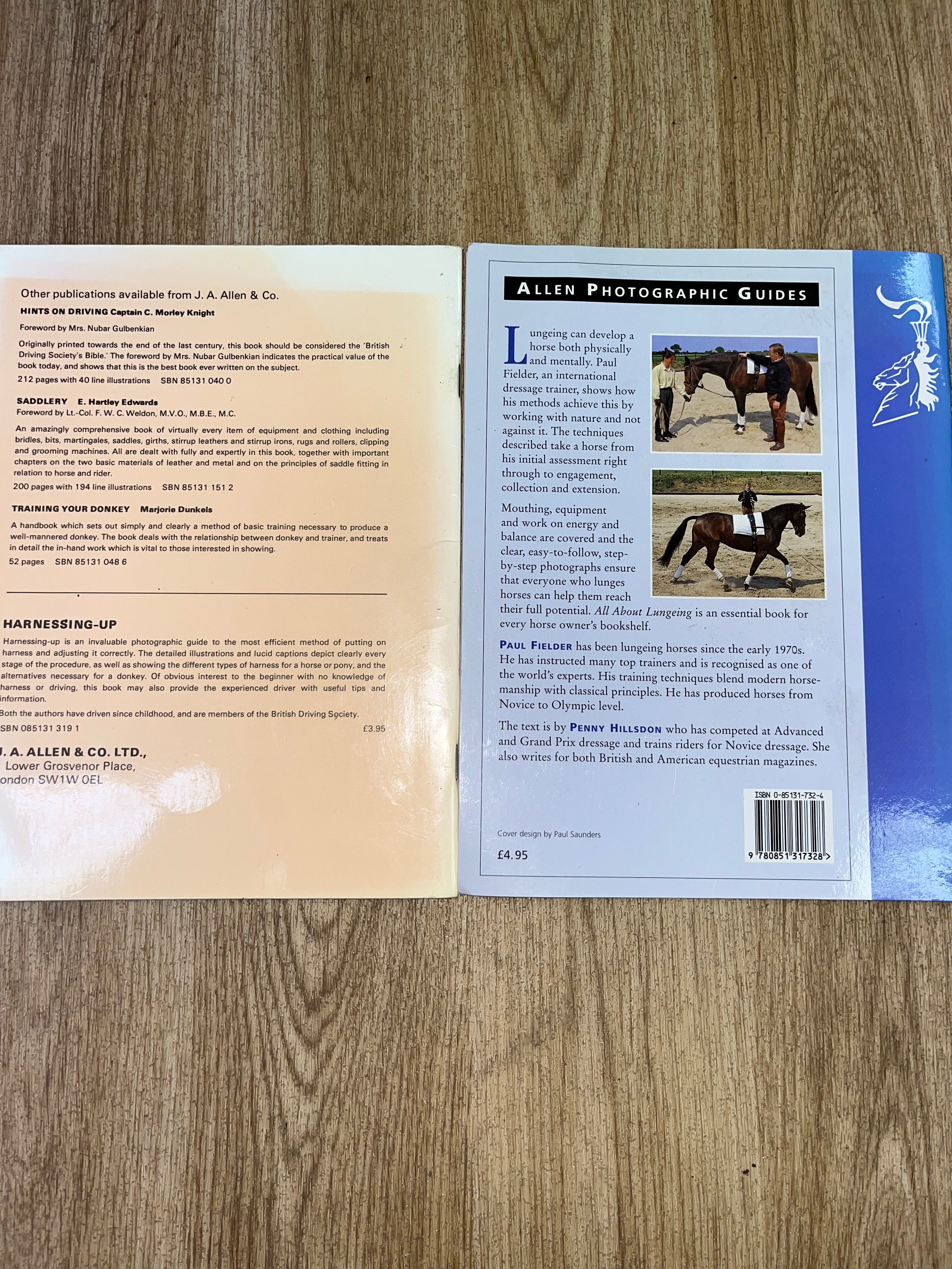 Bundle Of Books All About Lungeing / Harnessing Up Books
