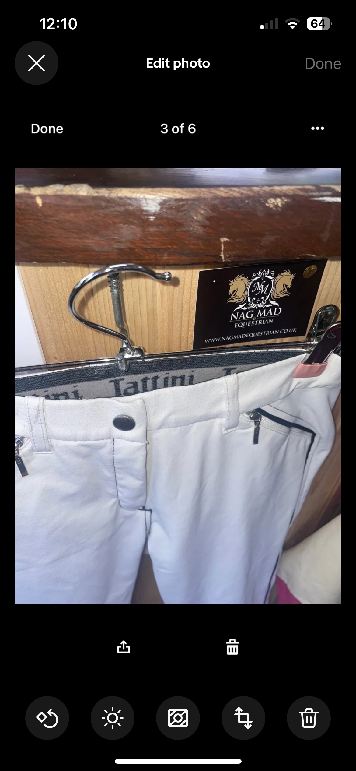 Tattini White Competition Breeches Size 22”14/15Yrs