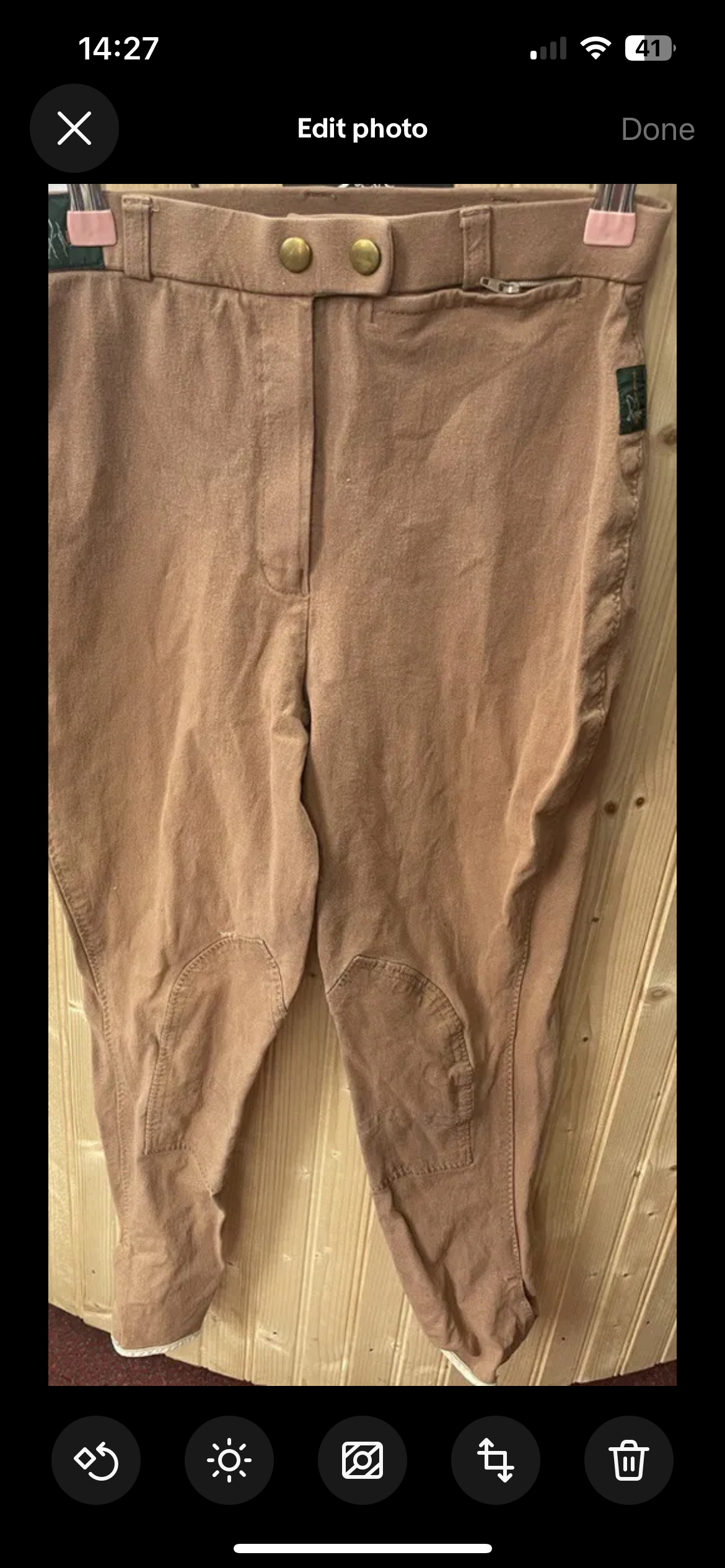Tally Ho Breeches Size 26”