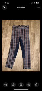 Cavallo Ladies Breeches Check Size 26”