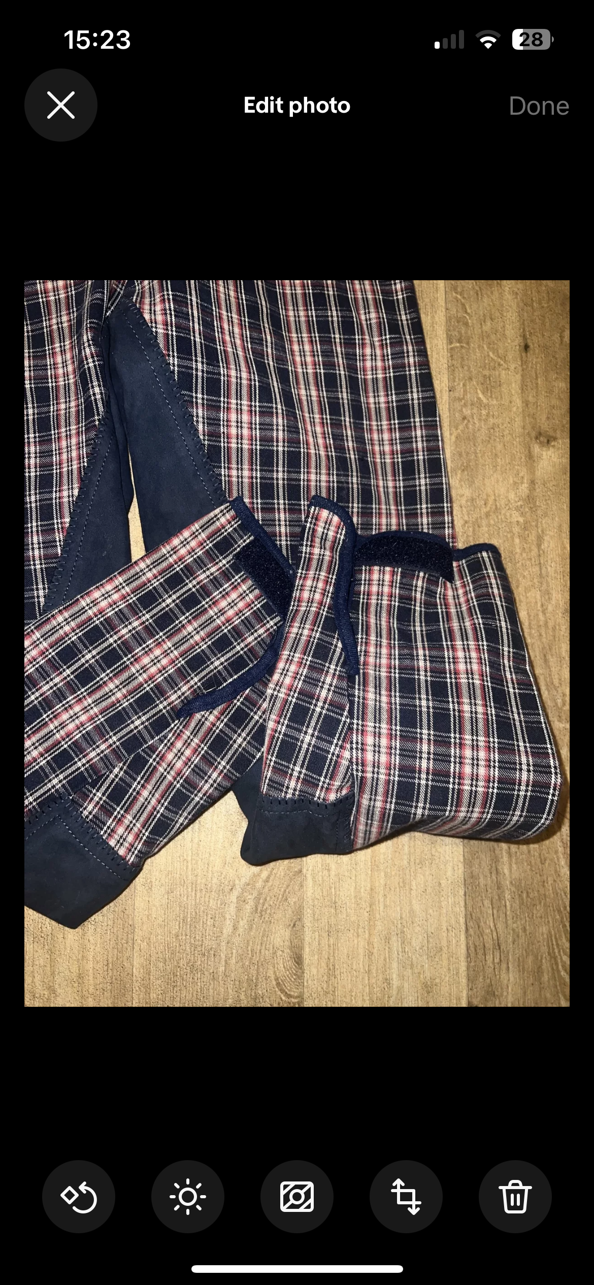 Cavallo Ladies Breeches Check Size 26”