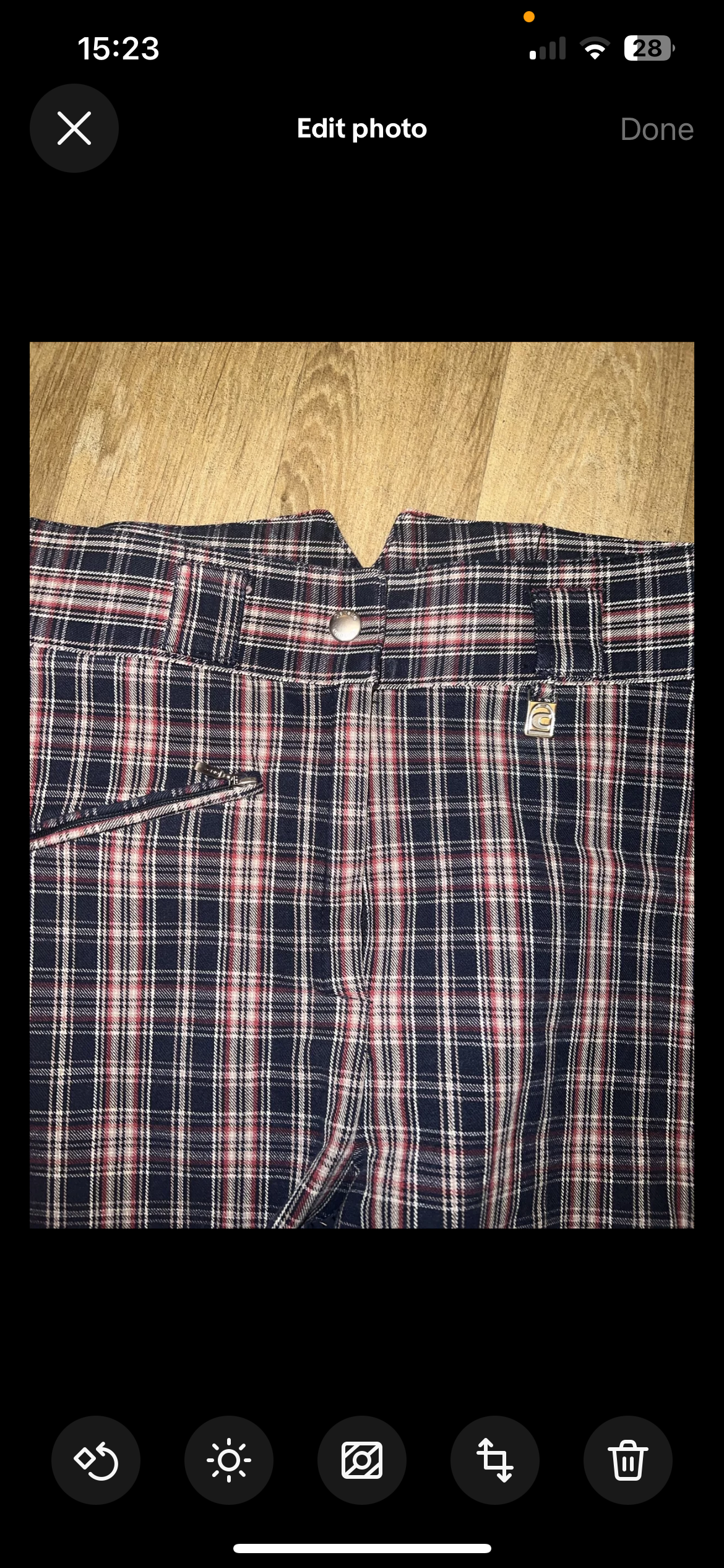 Cavallo Ladies Breeches Check Size 26”