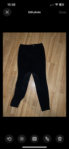 Fleece Black Jodphurs Size 28”