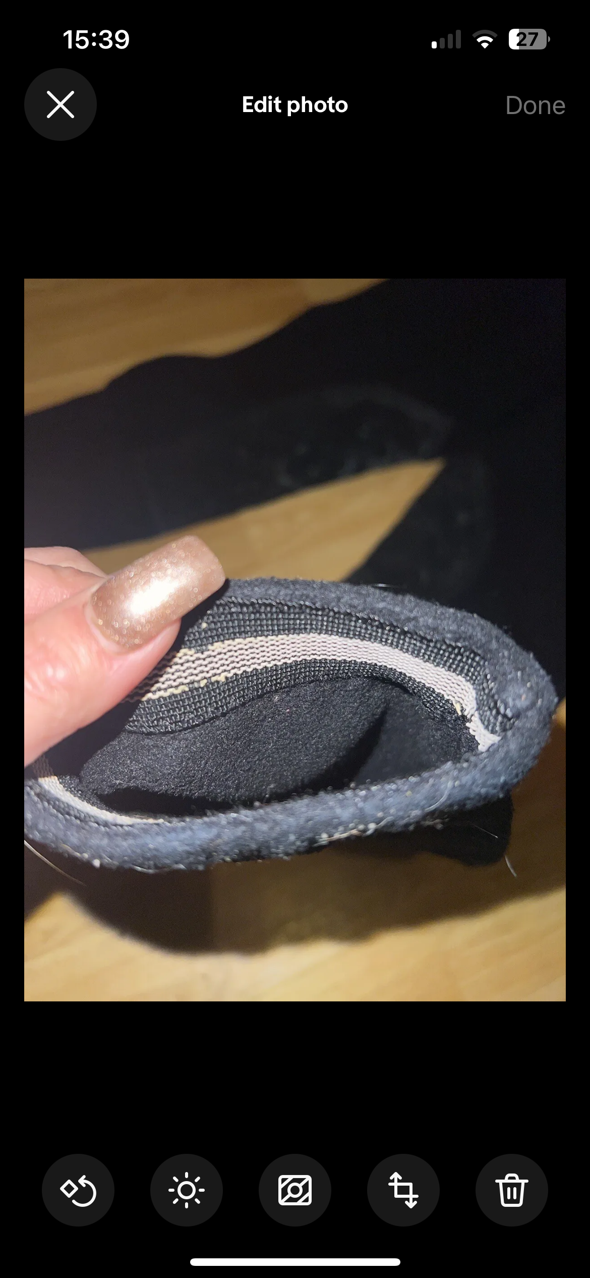 Fleece Black Jodphurs Size 28”