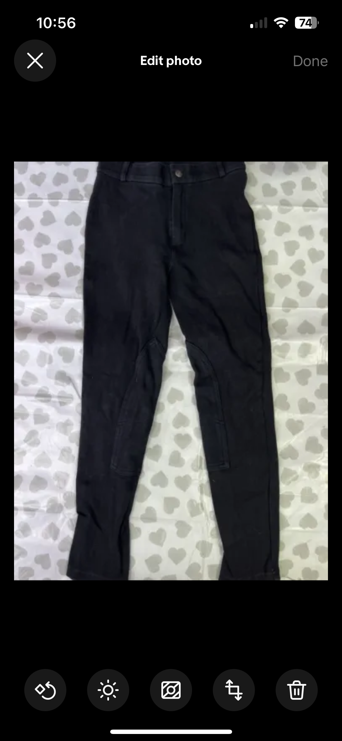 Fouganza Black Jodphurs Children’s Size 26”