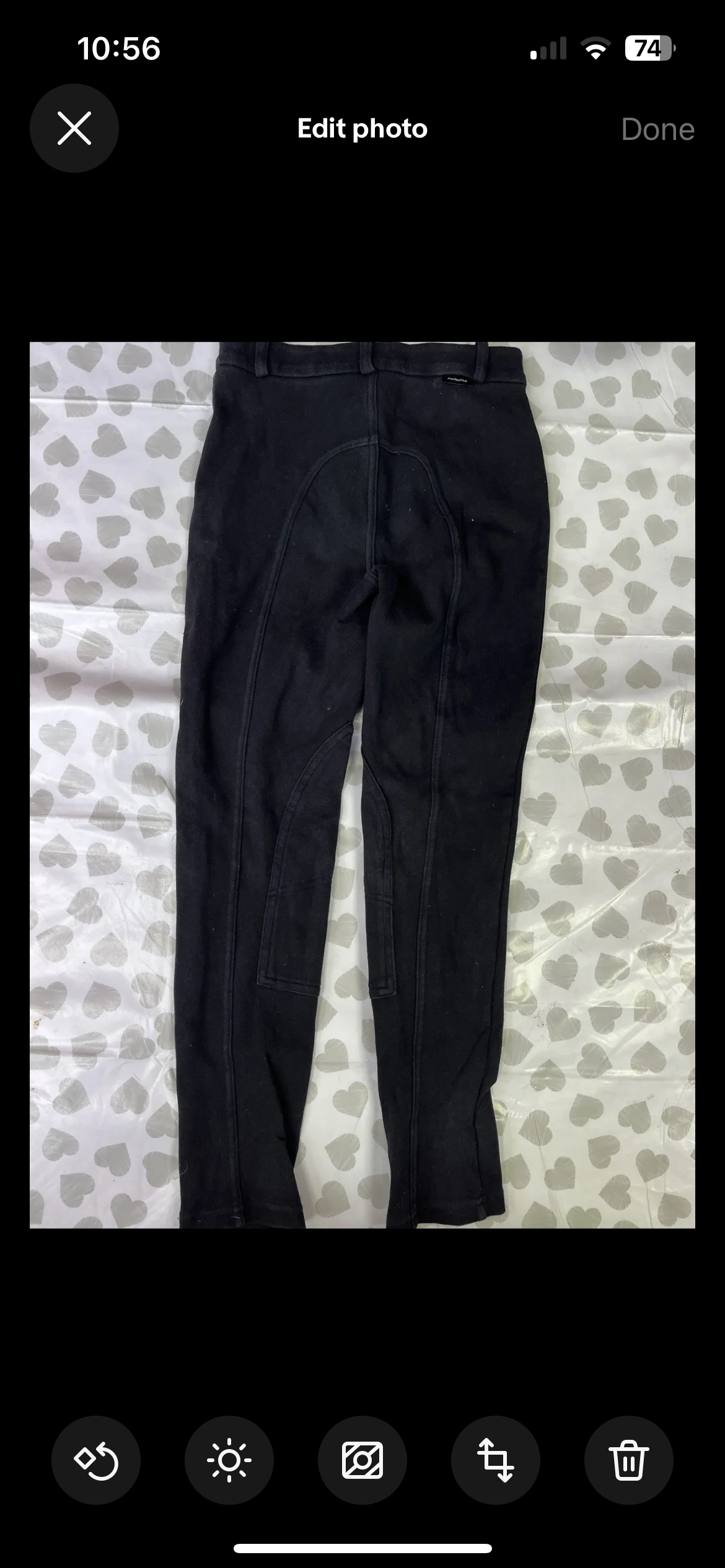 Fouganza Black Jodphurs Children’s Size 26”